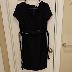 Maternity Black Dress with Belt